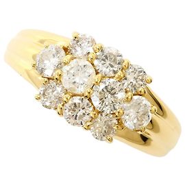Autre Marque 18K Gelbgold-Ring mit Diamant Golden