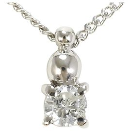 Autre Marque PT900/850 Platinum Necklace with Diamond Other