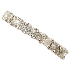 Autre Marque Platinum Diamond Band Ring Other