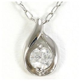 Autre Marque PT900 Platinum Necklace with Diamond Other