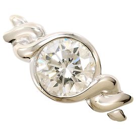 Autre Marque Platinring mit Diamant Andere