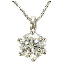 Autre Marque Platin 850/900 Halskette mit Diamant Andere