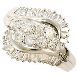 Autre Marque PT900 Platinring mit Diamant Andere