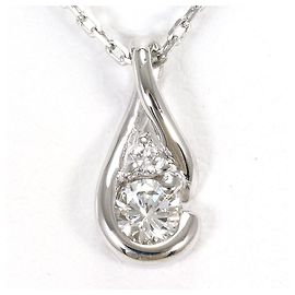 Autre Marque PT900 Platinum Necklace with Diamond Other