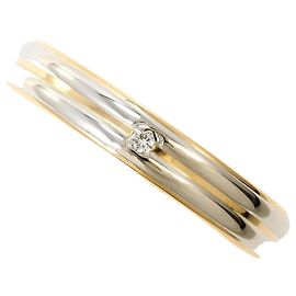 Autre Marque 18K Yellow Gold and Platinum Band Ring Golden Other