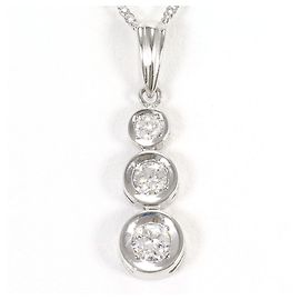 Autre Marque Platinhalskette mit Diamant Andere