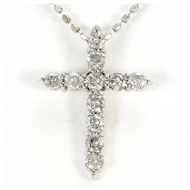 Autre Marque Colar de ouro branco 18K e diamantes Dourado