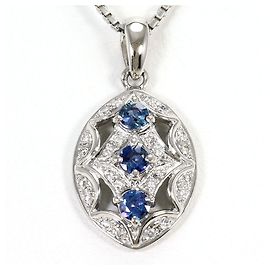 Autre Marque Colar de platina com alexandrita e diamante Outro