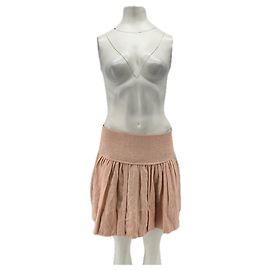 Falda de lino rosa Isabel Marant Etoile Rosa