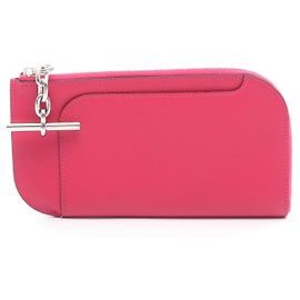 Hermès Pochette de couro Evercolor com alça Hermes GM Rosa