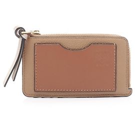 Loewe Anagram Leather Coin Card Holder Brown