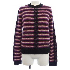Chanel Strickware aus Kaschmir-Mischung Schwarz Lila
