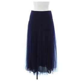 Jupe Christian Dior Bleu Bleu Marine
