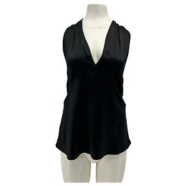 Polo Ralph Lauren Black Top Polyester Size 4 US Black