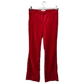 Ba&Sh Calças de veludo vermelho Vermelho