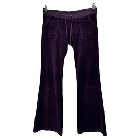 Juicy Couture Calça de veludo roxa Roxo