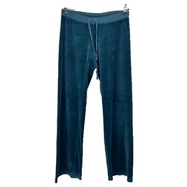 Juicy Couture Pantalone in velluto blu Blu
