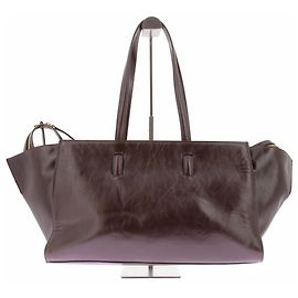 Cos Sac cabas en cuir acajou Marron