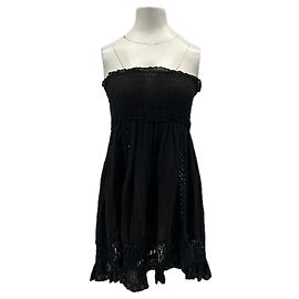 Autre Marque Robe bustier SUNDAY noire en lin S Noir