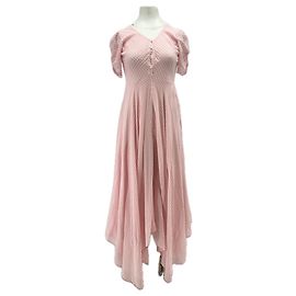 Autre Marque Langes Kleid Vichy Rosa Pink