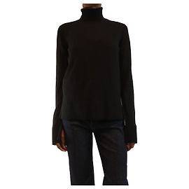 Totême Schwarzer Rollkragenstrickpullover - Größe XS Schwarz