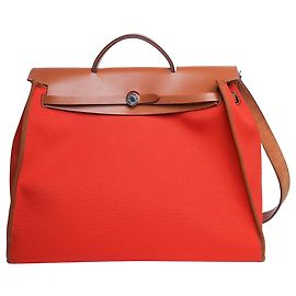 Hermès Herbag Naranja 31 Naranja