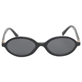 Miu Miu Occhiali da sole ovali neri Nero