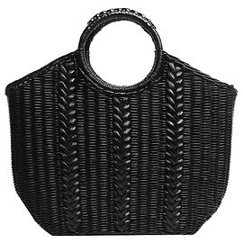 Ulla Johnson Cesto in vimini nero Nero