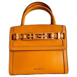 Bolso de piel Guess amarillo mostaza Amarillo