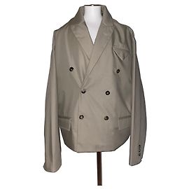Bottega Veneta Blazer de Abotoamento Duplo Bege Bege