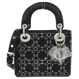 Mini borsa Lady Christian Dior Nero Bianco