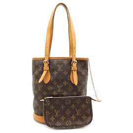 Bolsa de Ombro Louis Vuitton Bucket PM Marrom