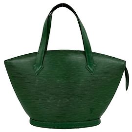 Sac à main Louis Vuitton Vintage Saint Jacques en cuir Epi Vert
