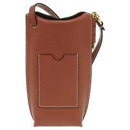 LOEWE Bolsa transversal Gate Pocket em couro marrom Marrom