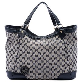 Gucci Beige Medium GG Canvas Brick Lane Tote Beige