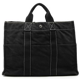 Hermès Black Canvas Fourre Tout MM Black
