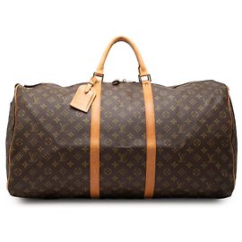 Louis Vuitton Marrom Monogram Keepall 60 Marrom
