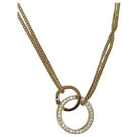 Tommy Hilfiger Collier Cercles Entrelacés Doré Doré