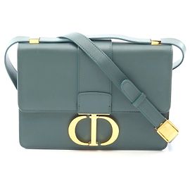 Borsa a tracolla in pelle Dior 30 Montaigne Verde Verde