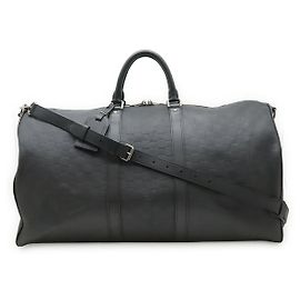 Louis Vuitton Damier Infini Keepall Bandouliere 55 Bag Black