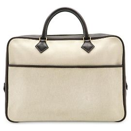 Hermès Hermes Plume Dog 38 Briefcase Leather Marron