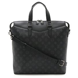 Louis Vuitton Monogram Eclipse Tote Explorer Briefcase Black