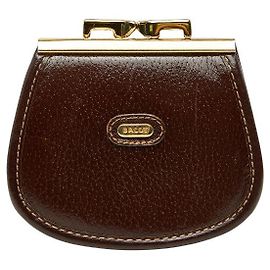 Portamonete in pelle Bally Marrone