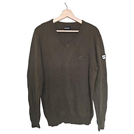 Autre Marque Pull Kaporal Col V Vert Kaki Vert foncé