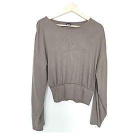 Autre Marque Ginatricot Top a Maniche Lunghe Marrone Marrone