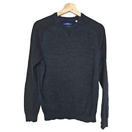 Autre Marque Jersey Jules azul marino de algodón con parches en los codos Azul oscuro