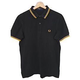 Polo Fred Perry Slim Fit - Nero e Giallo Nero Giallo