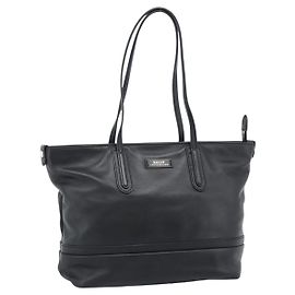 Borsa BALLY in pelle nera e oro Auth 184506 Nero D'oro