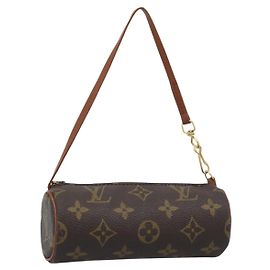 LOUIS VUITTON Pochette Monogram Papillon LV Auth 184339 Monograma