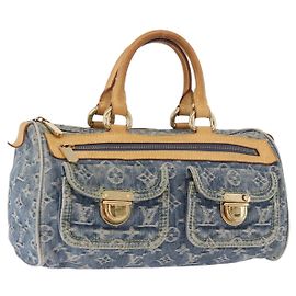 LOUIS VUITTON Sac à main Monogram Denim Neo Speedy Bleu M95019 LV Auth 184295A Bleu